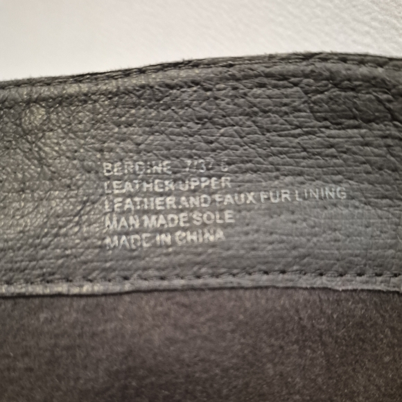 Miz Mooz Black Size 7 Genuine Leather Black Flat Berdine Boots - Picture 7 of 7